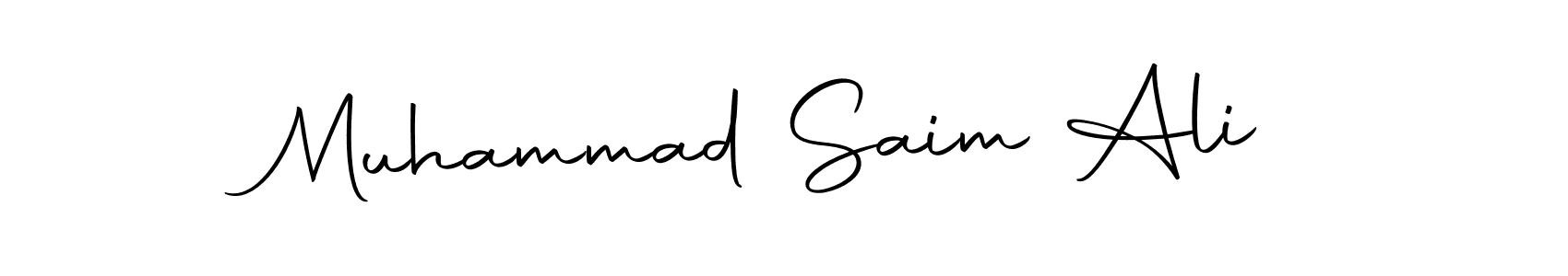 You can use this online signature creator to create a handwritten signature for the name Muhammad Saim Ali. This is the best online autograph maker. Muhammad Saim Ali signature style 10 images and pictures png