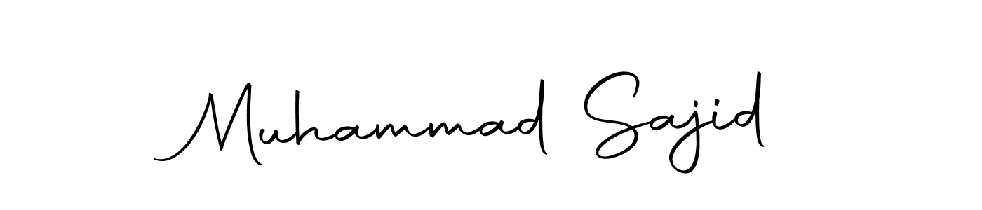 Make a beautiful signature design for name Muhammad Sajid. With this signature (Autography-DOLnW) style, you can create a handwritten signature for free. Muhammad Sajid signature style 10 images and pictures png