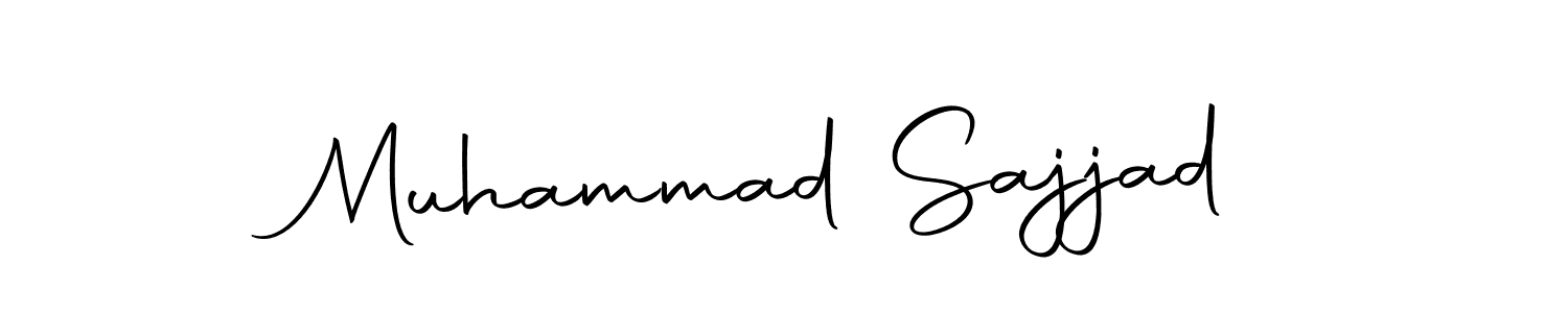 Create a beautiful signature design for name Muhammad Sajjad. With this signature (Autography-DOLnW) fonts, you can make a handwritten signature for free. Muhammad Sajjad signature style 10 images and pictures png