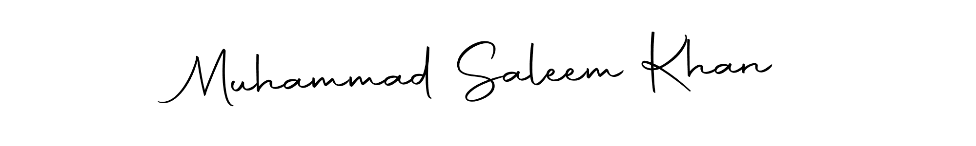 Use a signature maker to create a handwritten signature online. With this signature software, you can design (Autography-DOLnW) your own signature for name Muhammad Saleem Khan. Muhammad Saleem Khan signature style 10 images and pictures png