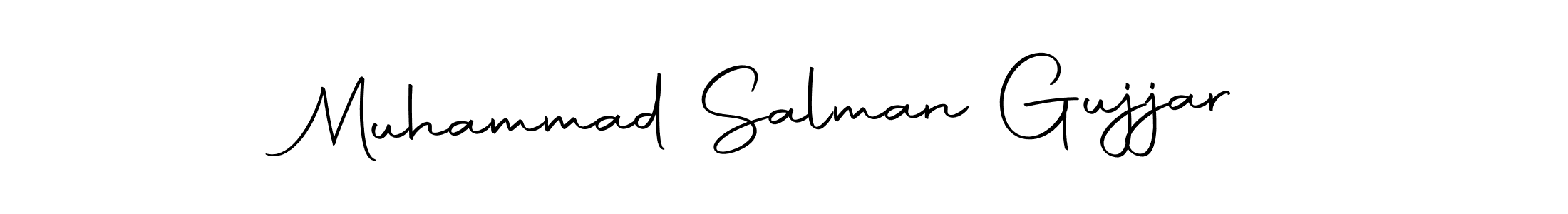Make a beautiful signature design for name Muhammad Salman Gujjar. Use this online signature maker to create a handwritten signature for free. Muhammad Salman Gujjar signature style 10 images and pictures png