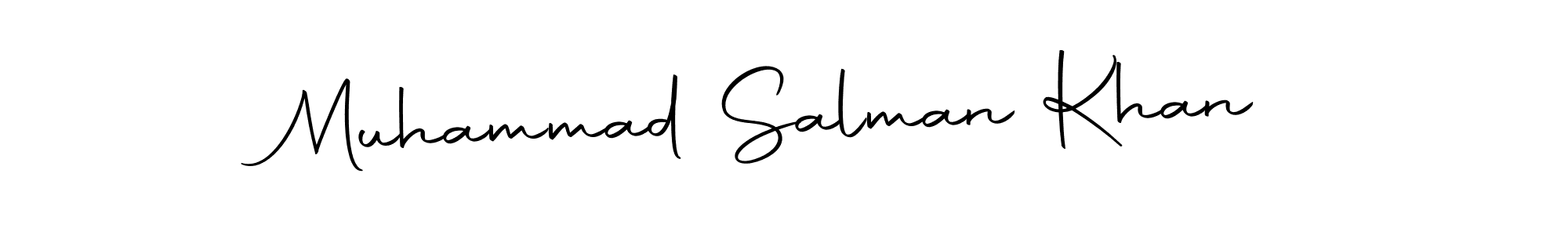 How to make Muhammad Salman Khan name signature. Use Autography-DOLnW style for creating short signs online. This is the latest handwritten sign. Muhammad Salman Khan signature style 10 images and pictures png