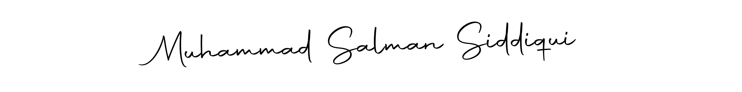 Make a short Muhammad Salman Siddiqui signature style. Manage your documents anywhere anytime using Autography-DOLnW. Create and add eSignatures, submit forms, share and send files easily. Muhammad Salman Siddiqui signature style 10 images and pictures png