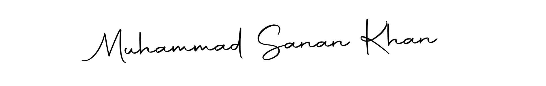 Create a beautiful signature design for name Muhammad Sanan Khan. With this signature (Autography-DOLnW) fonts, you can make a handwritten signature for free. Muhammad Sanan Khan signature style 10 images and pictures png