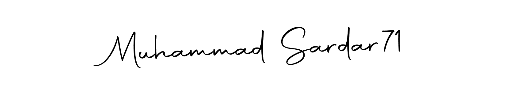 Create a beautiful signature design for name Muhammad Sardar71. With this signature (Autography-DOLnW) fonts, you can make a handwritten signature for free. Muhammad Sardar71 signature style 10 images and pictures png