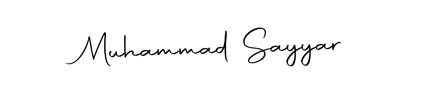 How to make Muhammad Sayyar name signature. Use Autography-DOLnW style for creating short signs online. This is the latest handwritten sign. Muhammad Sayyar signature style 10 images and pictures png