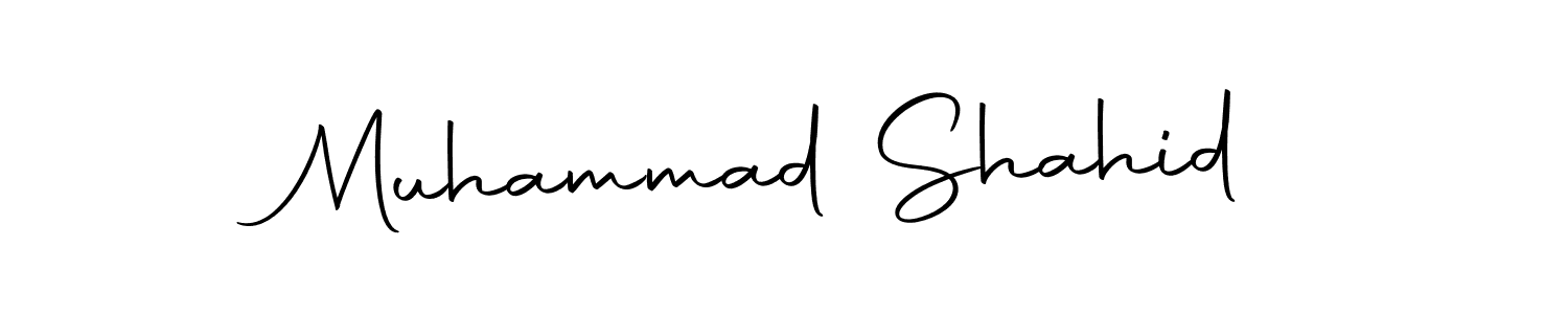 Design your own signature with our free online signature maker. With this signature software, you can create a handwritten (Autography-DOLnW) signature for name Muhammad Shahid. Muhammad Shahid signature style 10 images and pictures png