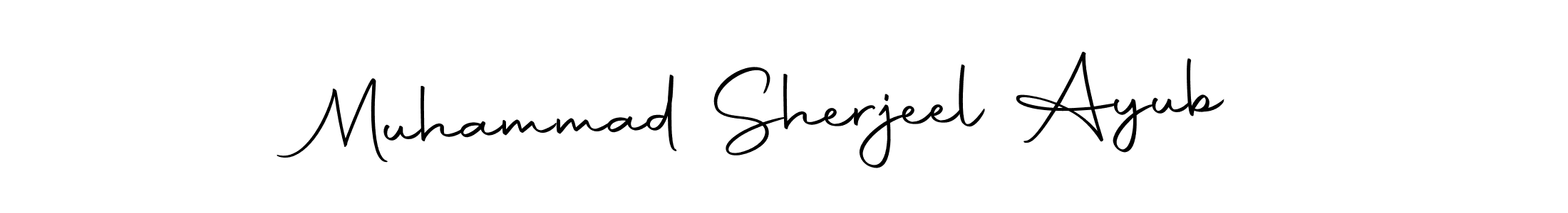 You should practise on your own different ways (Autography-DOLnW) to write your name (Muhammad Sherjeel Ayub) in signature. don't let someone else do it for you. Muhammad Sherjeel Ayub signature style 10 images and pictures png