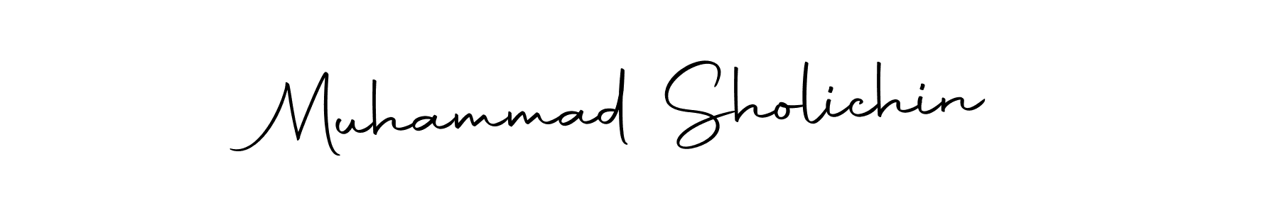 Make a beautiful signature design for name Muhammad Sholichin. With this signature (Autography-DOLnW) style, you can create a handwritten signature for free. Muhammad Sholichin signature style 10 images and pictures png