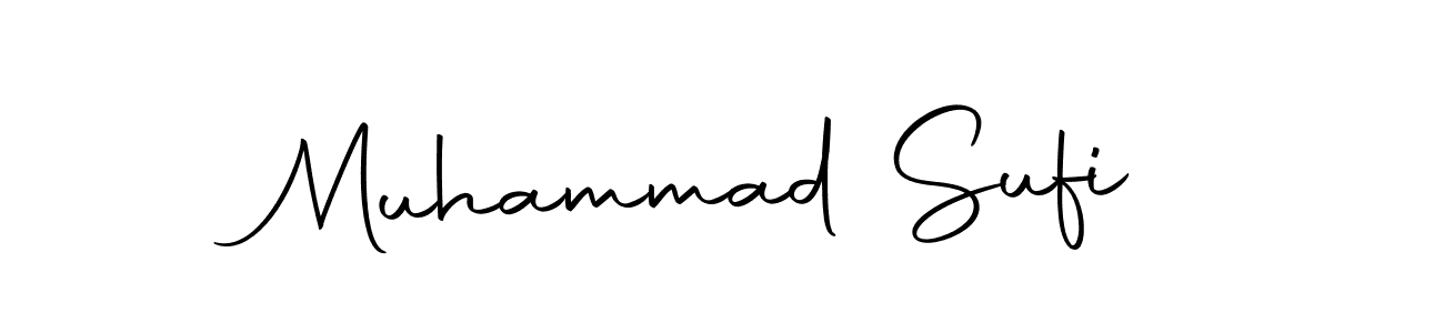 Design your own signature with our free online signature maker. With this signature software, you can create a handwritten (Autography-DOLnW) signature for name Muhammad Sufi. Muhammad Sufi signature style 10 images and pictures png