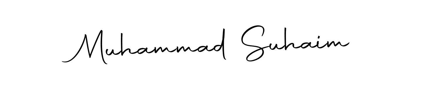 Make a beautiful signature design for name Muhammad Suhaim. With this signature (Autography-DOLnW) style, you can create a handwritten signature for free. Muhammad Suhaim signature style 10 images and pictures png