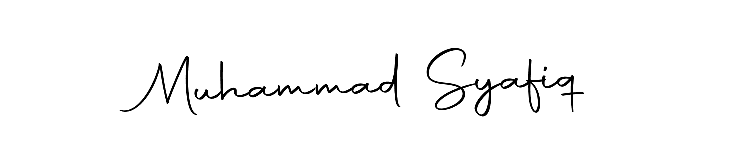 Use a signature maker to create a handwritten signature online. With this signature software, you can design (Autography-DOLnW) your own signature for name Muhammad Syafiq. Muhammad Syafiq signature style 10 images and pictures png