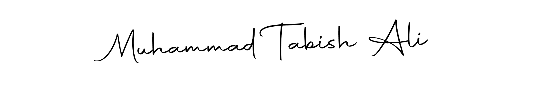 Create a beautiful signature design for name Muhammad Tabish Ali. With this signature (Autography-DOLnW) fonts, you can make a handwritten signature for free. Muhammad Tabish Ali signature style 10 images and pictures png