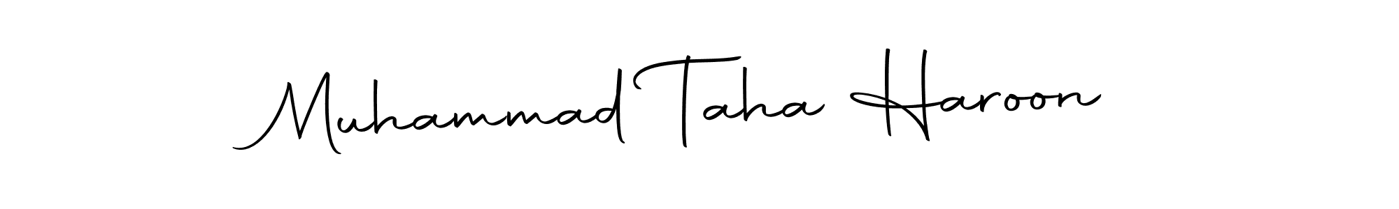 if you are searching for the best signature style for your name Muhammad Taha Haroon. so please give up your signature search. here we have designed multiple signature styles  using Autography-DOLnW. Muhammad Taha Haroon signature style 10 images and pictures png