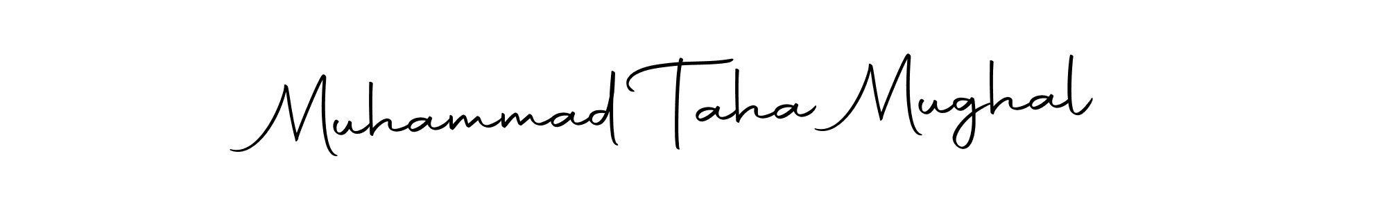 Create a beautiful signature design for name Muhammad Taha Mughal. With this signature (Autography-DOLnW) fonts, you can make a handwritten signature for free. Muhammad Taha Mughal signature style 10 images and pictures png