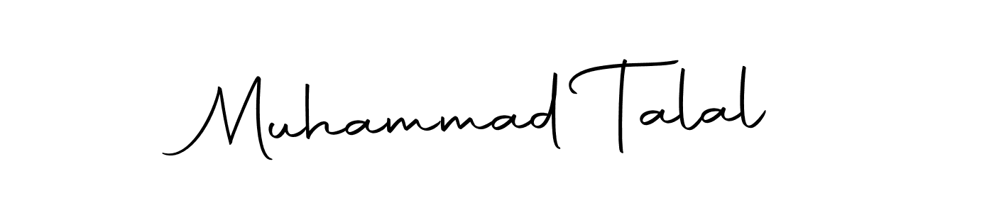 Create a beautiful signature design for name Muhammad Talal. With this signature (Autography-DOLnW) fonts, you can make a handwritten signature for free. Muhammad Talal signature style 10 images and pictures png