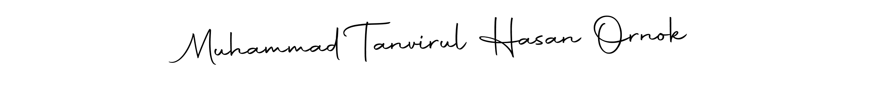 Create a beautiful signature design for name Muhammad Tanvirul Hasan Ornok. With this signature (Autography-DOLnW) fonts, you can make a handwritten signature for free. Muhammad Tanvirul Hasan Ornok signature style 10 images and pictures png