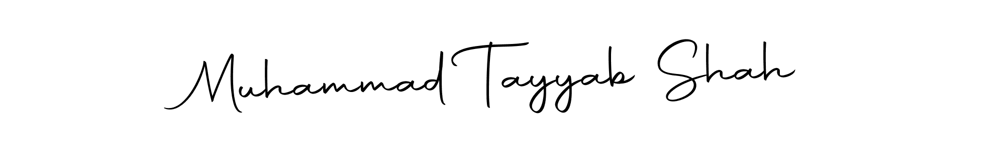 Design your own signature with our free online signature maker. With this signature software, you can create a handwritten (Autography-DOLnW) signature for name Muhammad Tayyab Shah. Muhammad Tayyab Shah signature style 10 images and pictures png