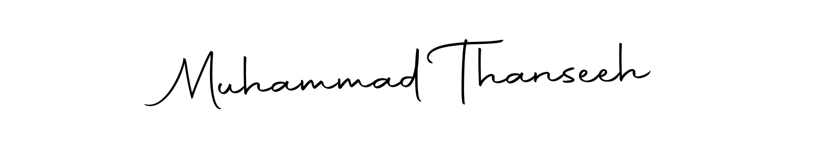 Make a beautiful signature design for name Muhammad Thanseeh. Use this online signature maker to create a handwritten signature for free. Muhammad Thanseeh signature style 10 images and pictures png