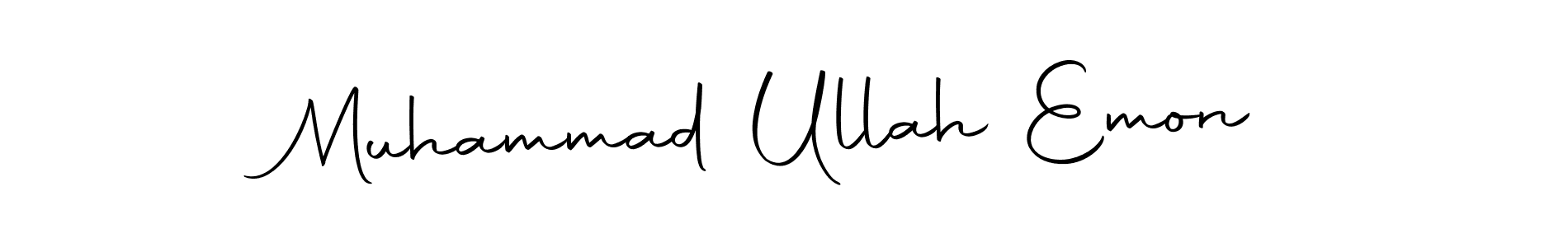Design your own signature with our free online signature maker. With this signature software, you can create a handwritten (Autography-DOLnW) signature for name Muhammad Ullah Emon. Muhammad Ullah Emon signature style 10 images and pictures png