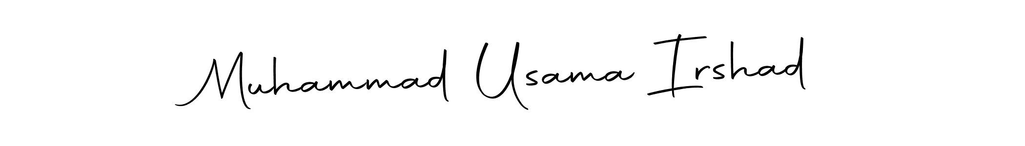 Use a signature maker to create a handwritten signature online. With this signature software, you can design (Autography-DOLnW) your own signature for name Muhammad Usama Irshad. Muhammad Usama Irshad signature style 10 images and pictures png