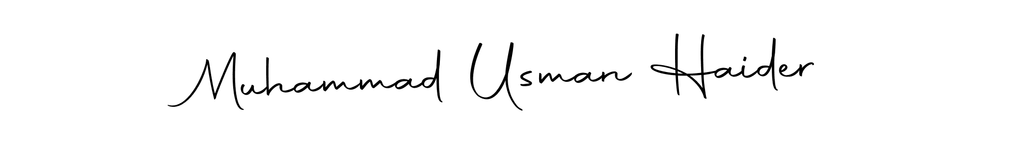 You can use this online signature creator to create a handwritten signature for the name Muhammad Usman Haider. This is the best online autograph maker. Muhammad Usman Haider signature style 10 images and pictures png