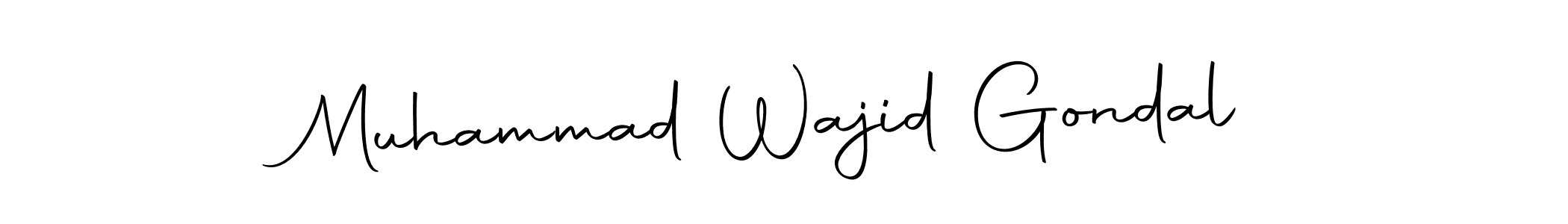 You should practise on your own different ways (Autography-DOLnW) to write your name (Muhammad Wajid Gondal) in signature. don't let someone else do it for you. Muhammad Wajid Gondal signature style 10 images and pictures png