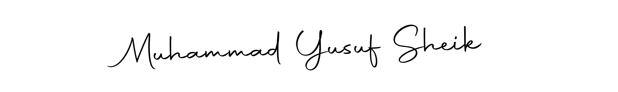 Muhammad Yusuf Sheik stylish signature style. Best Handwritten Sign (Autography-DOLnW) for my name. Handwritten Signature Collection Ideas for my name Muhammad Yusuf Sheik. Muhammad Yusuf Sheik signature style 10 images and pictures png