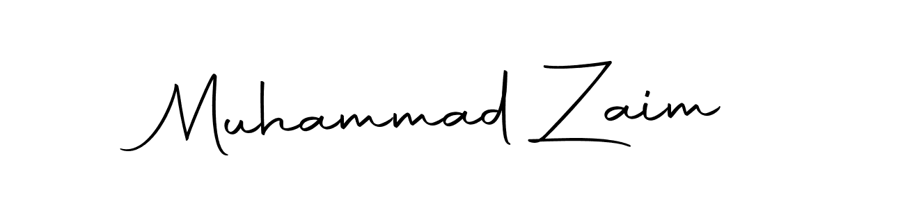 Create a beautiful signature design for name Muhammad Zaim. With this signature (Autography-DOLnW) fonts, you can make a handwritten signature for free. Muhammad Zaim signature style 10 images and pictures png