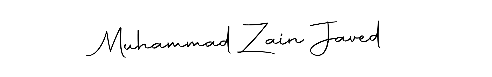 How to make Muhammad Zain Javed name signature. Use Autography-DOLnW style for creating short signs online. This is the latest handwritten sign. Muhammad Zain Javed signature style 10 images and pictures png