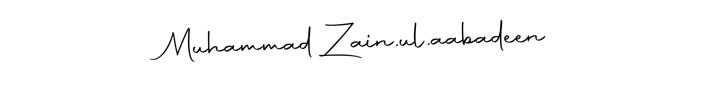 How to make Muhammad Zain.ul.aabadeen signature? Autography-DOLnW is a professional autograph style. Create handwritten signature for Muhammad Zain.ul.aabadeen name. Muhammad Zain.ul.aabadeen signature style 10 images and pictures png