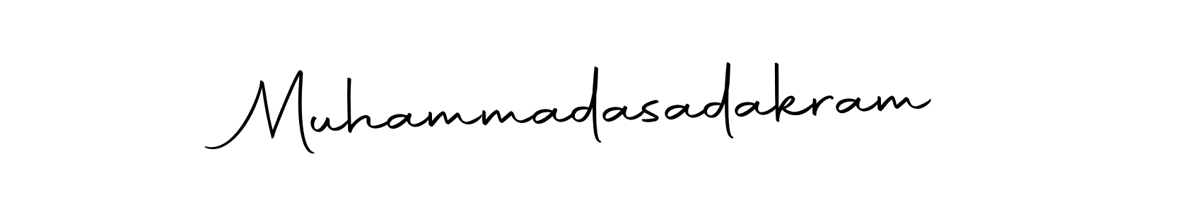 Make a beautiful signature design for name Muhammadasadakram. Use this online signature maker to create a handwritten signature for free. Muhammadasadakram signature style 10 images and pictures png