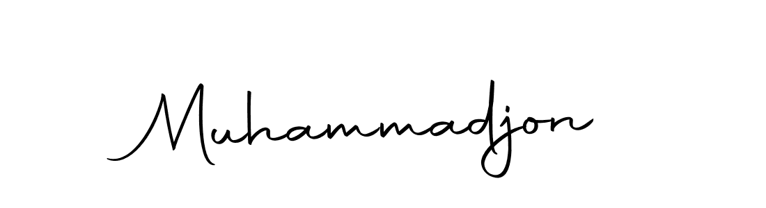 Create a beautiful signature design for name Muhammadjon. With this signature (Autography-DOLnW) fonts, you can make a handwritten signature for free. Muhammadjon signature style 10 images and pictures png