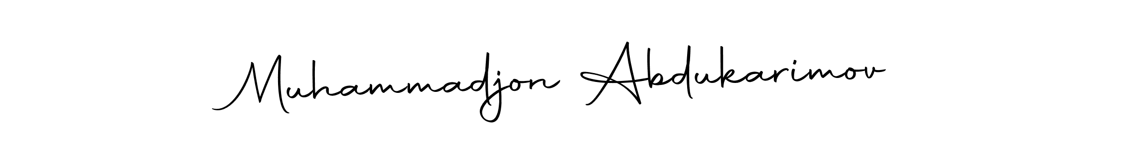 It looks lik you need a new signature style for name Muhammadjon Abdukarimov. Design unique handwritten (Autography-DOLnW) signature with our free signature maker in just a few clicks. Muhammadjon Abdukarimov signature style 10 images and pictures png