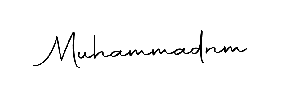 Design your own signature with our free online signature maker. With this signature software, you can create a handwritten (Autography-DOLnW) signature for name Muhammadnm. Muhammadnm signature style 10 images and pictures png