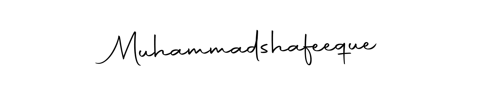 Autography-DOLnW is a professional signature style that is perfect for those who want to add a touch of class to their signature. It is also a great choice for those who want to make their signature more unique. Get Muhammadshafeeque name to fancy signature for free. Muhammadshafeeque signature style 10 images and pictures png