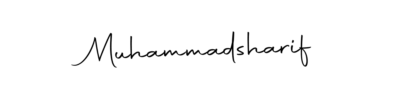 Make a beautiful signature design for name Muhammadsharif. With this signature (Autography-DOLnW) style, you can create a handwritten signature for free. Muhammadsharif signature style 10 images and pictures png