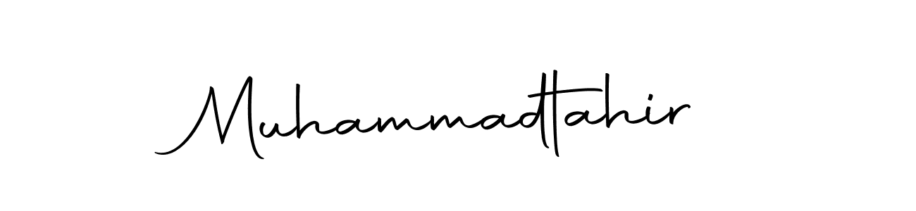 How to make Muhammadtahir name signature. Use Autography-DOLnW style for creating short signs online. This is the latest handwritten sign. Muhammadtahir signature style 10 images and pictures png