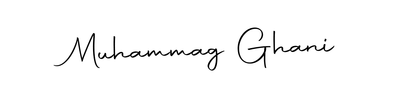 Create a beautiful signature design for name Muhammag Ghani. With this signature (Autography-DOLnW) fonts, you can make a handwritten signature for free. Muhammag Ghani signature style 10 images and pictures png