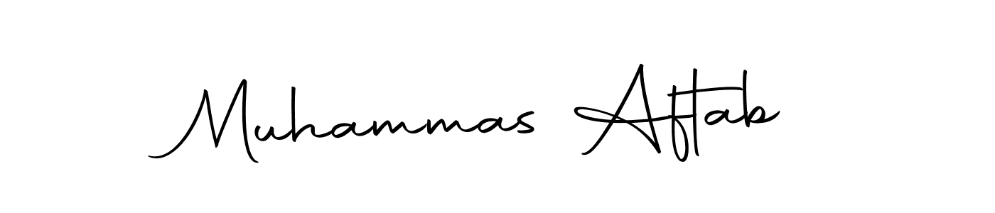 Design your own signature with our free online signature maker. With this signature software, you can create a handwritten (Autography-DOLnW) signature for name Muhammas Aftab. Muhammas Aftab signature style 10 images and pictures png