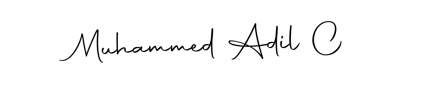 Muhammed Adil C stylish signature style. Best Handwritten Sign (Autography-DOLnW) for my name. Handwritten Signature Collection Ideas for my name Muhammed Adil C. Muhammed Adil C signature style 10 images and pictures png