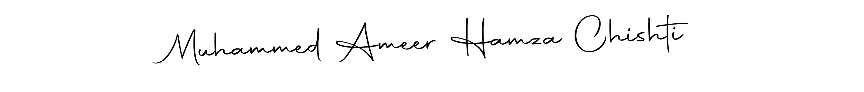Create a beautiful signature design for name Muhammed Ameer Hamza Chishti. With this signature (Autography-DOLnW) fonts, you can make a handwritten signature for free. Muhammed Ameer Hamza Chishti signature style 10 images and pictures png