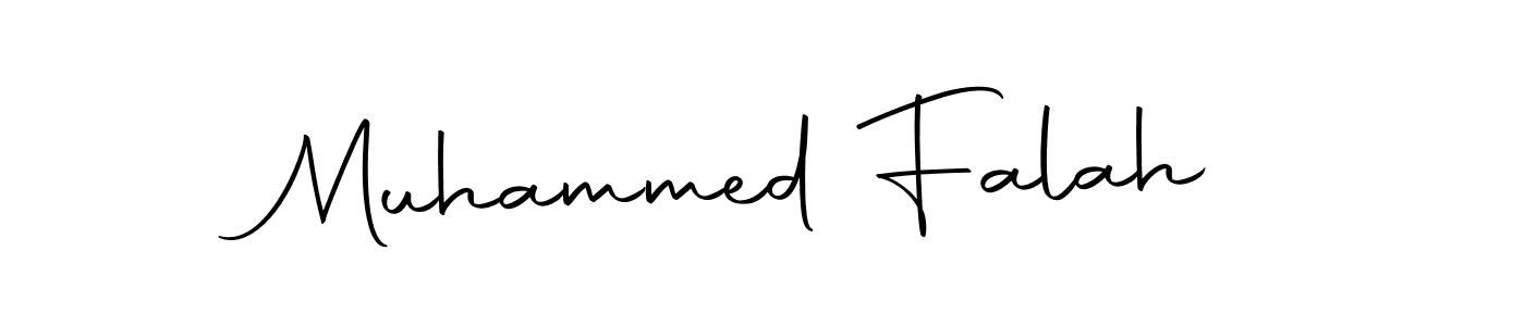 Create a beautiful signature design for name Muhammed Falah. With this signature (Autography-DOLnW) fonts, you can make a handwritten signature for free. Muhammed Falah signature style 10 images and pictures png