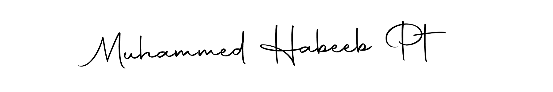 Make a beautiful signature design for name Muhammed Habeeb Pt. With this signature (Autography-DOLnW) style, you can create a handwritten signature for free. Muhammed Habeeb Pt signature style 10 images and pictures png