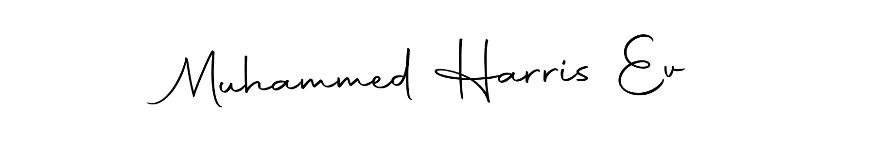Use a signature maker to create a handwritten signature online. With this signature software, you can design (Autography-DOLnW) your own signature for name Muhammed Harris Ev. Muhammed Harris Ev signature style 10 images and pictures png