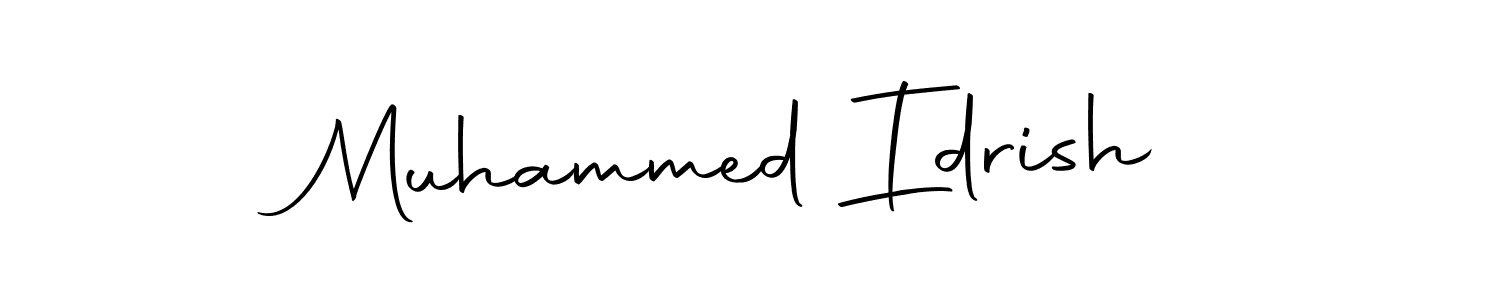 Create a beautiful signature design for name Muhammed Idrish. With this signature (Autography-DOLnW) fonts, you can make a handwritten signature for free. Muhammed Idrish signature style 10 images and pictures png