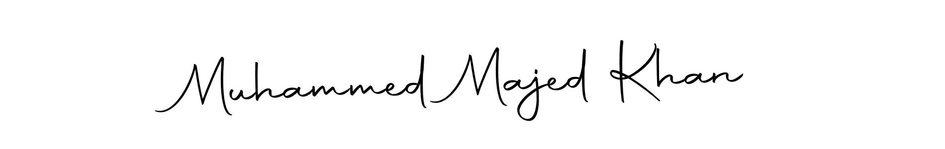 Make a beautiful signature design for name Muhammed Majed Khan. With this signature (Autography-DOLnW) style, you can create a handwritten signature for free. Muhammed Majed Khan signature style 10 images and pictures png