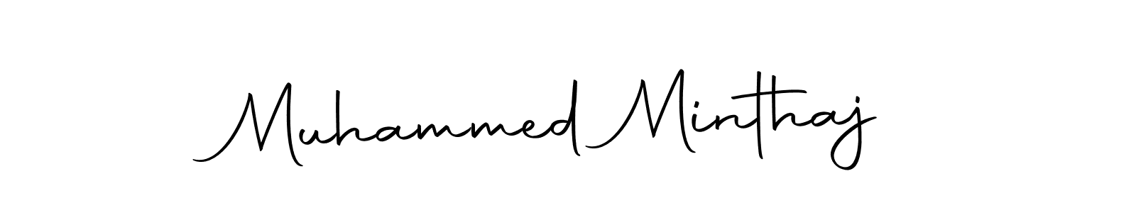 Design your own signature with our free online signature maker. With this signature software, you can create a handwritten (Autography-DOLnW) signature for name Muhammed Minthaj. Muhammed Minthaj signature style 10 images and pictures png