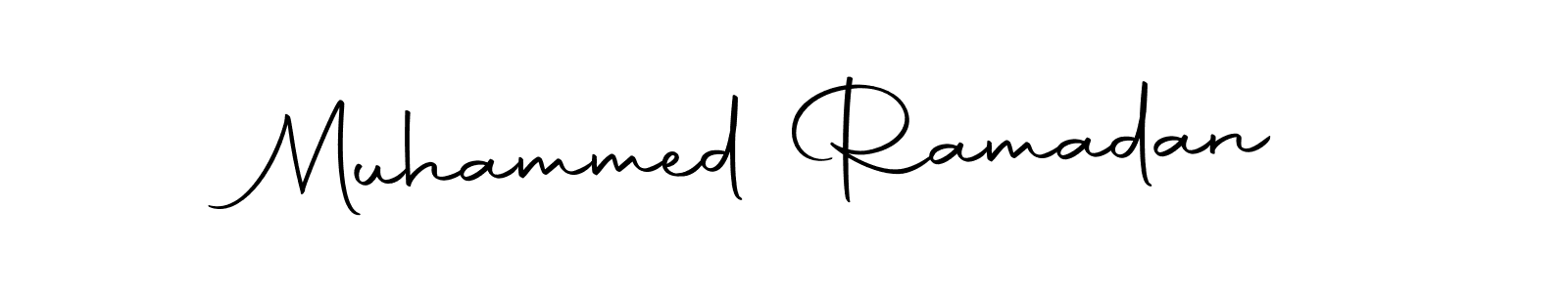 Design your own signature with our free online signature maker. With this signature software, you can create a handwritten (Autography-DOLnW) signature for name Muhammed Ramadan. Muhammed Ramadan signature style 10 images and pictures png