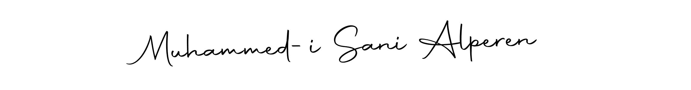 How to make Muhammed-i Sani Alperen name signature. Use Autography-DOLnW style for creating short signs online. This is the latest handwritten sign. Muhammed-i Sani Alperen signature style 10 images and pictures png